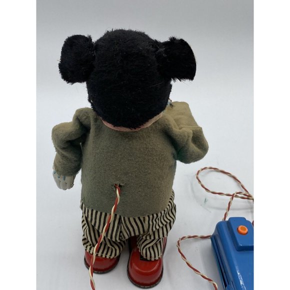 Remote Control Smoking Papa Bear 1950s Marusan Toy Japan Box Battery Operated - Picture 4 of 12